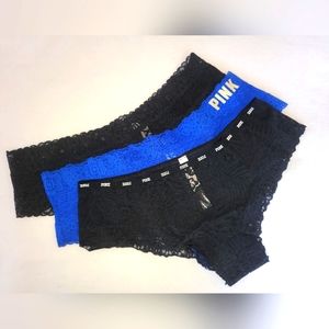 PINK Lace Cheeky Panty Set